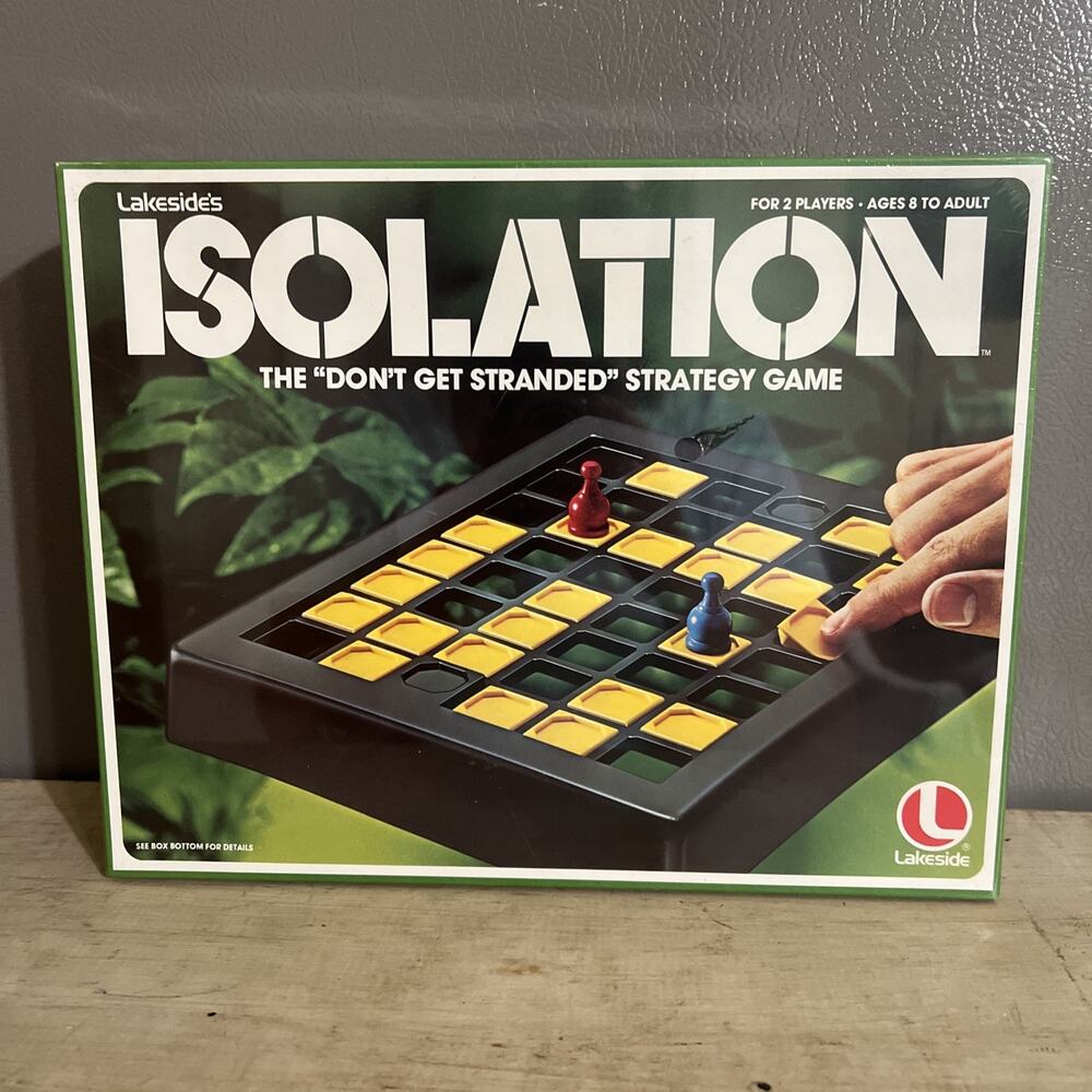 Vintage 1978 Lakeside ISOLATION Board Game Complete Sealed In Original Box